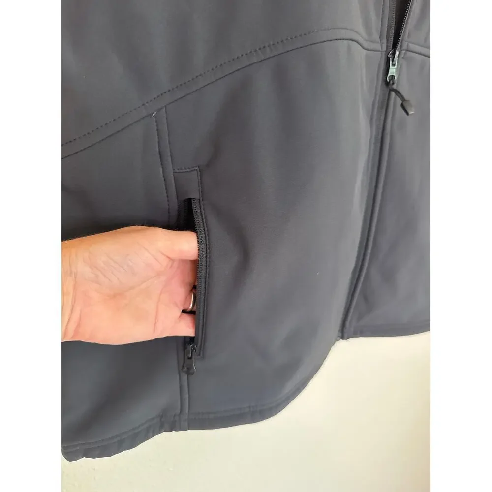 Vantage Men’s Softshell Fleece Lined Vest With Pockets Black Size 2X Golf - Picture 4 of 10